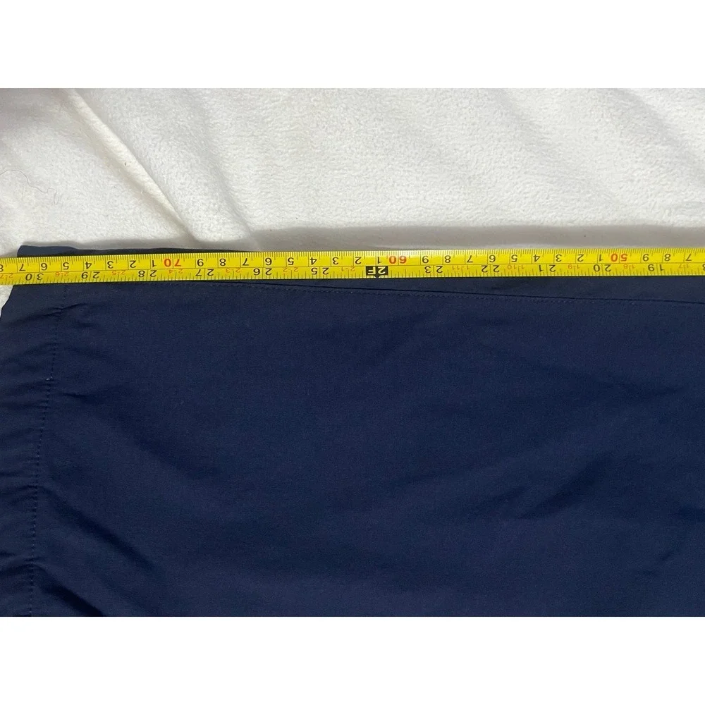 Eddie Bauer Mens Fleece Lined Tech Pants Navy Blue 32x32 Hiking Outdoor Warm